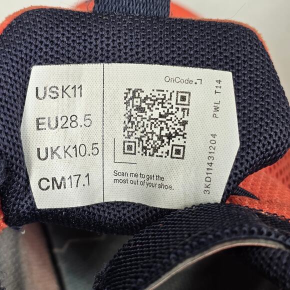 ON CLOUD OC TODDLERS ORANGE CLOUD PLAY LIGHTWEIGHT RUNNERS SNEAKERS – SIZE US 11 - Picture 6 of 12